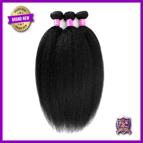 Kinky Straight Human Hair Bundles 100% Brazilian Virgin Hair 3 Bundles main image 6